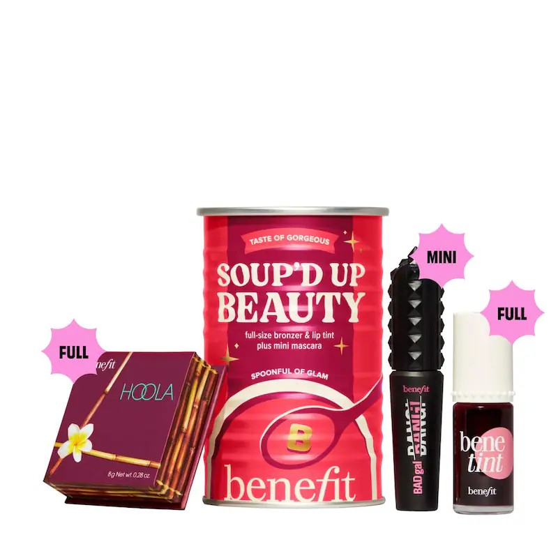 Benefit Cosmetics Soup'd Up Beauty - Benetint, Hoola Bronzer and Mini BADgal BANG! Set