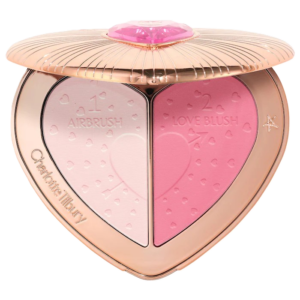 Charlotte Tilbury Pillow Talk Beauty Soulmates Airbrush Flawless Finish Brightening and Blush Powder Palette