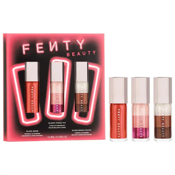 Fenty Beauty by Rihanna Glossy Posse VIII 3-Piece Lip Luminizer set