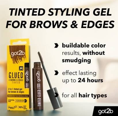 GOT2B Glued 4 Brows & Edges in Tinted Brown