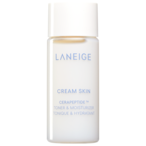 LANEIGE Mini Cream Skin Refillable Toner & Moisturizer with Ceramides and Peptides